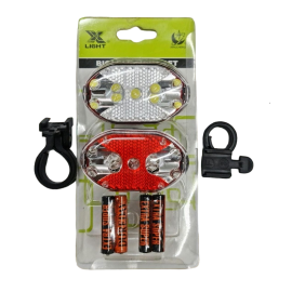 Luz Del-Tras 9 Leds Xc-8005 Roja/Blanca Xingccheng Con Pilas