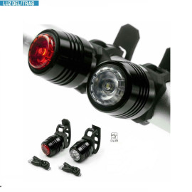 Luz Del-Tras Jy-3006G Recargable Blanca-Roja