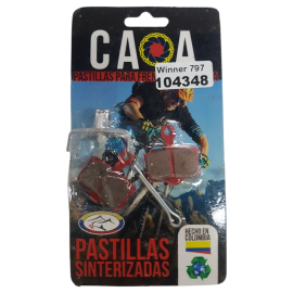 Pastillas F/Disco E-Bike Cuadrada Estrella Con Muelle Y Pin 903